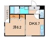 仮)フジパレス御崎公園Ⅰ番館 1DKの間取り