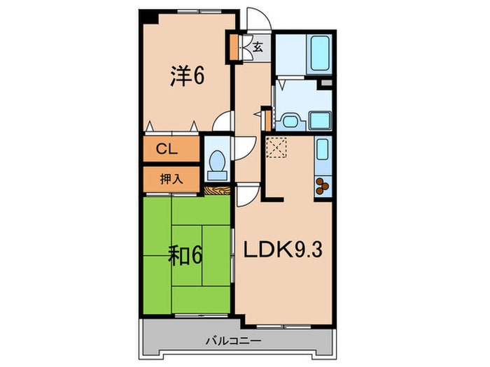 間取り図 ヌ－ベル芦屋(404)