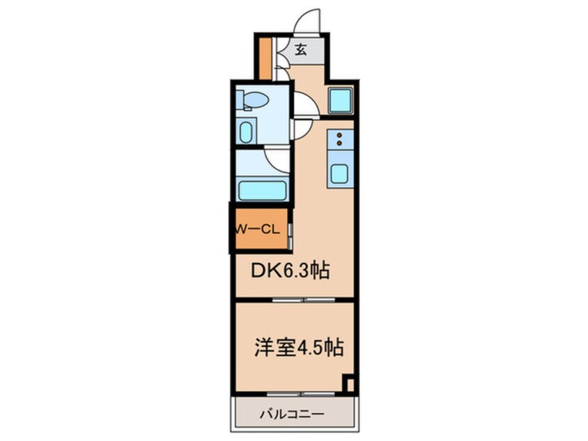 間取図 インプルーブ三宮イースト