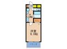 タカケンハイツ 1Kの間取り