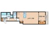 LaMaison大池町 1LDKの間取り