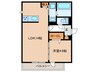 LaMaison大池町 1LDKの間取り
