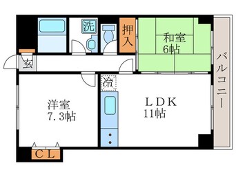 間取図 メゾン桂川