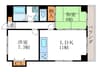 メゾン桂川 2LDKの間取り