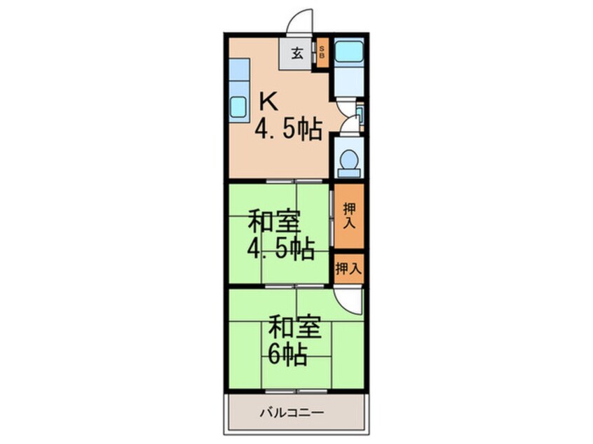 間取図 第１坂田ビル