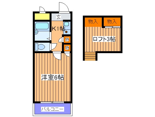 間取り図 リバティー中津Ⅱ