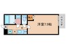 フラッティ四条大宮Ⅱ 1Kの間取り