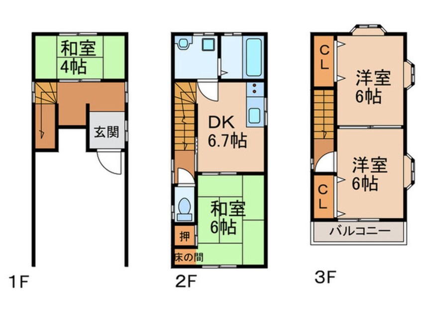 間取図 私部4丁目戸建