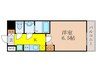 ﾌﾟﾚｻﾝｽ新大阪ｲｵﾘｱ(919) 1Kの間取り