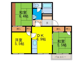 間取図 タウニィ高松