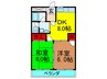 大森マンション 2DKの間取り