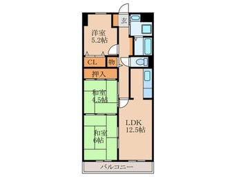 間取図 メゾンドみずほ尼崎