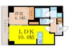 テラスレジデンス新大阪 1LDKの間取り