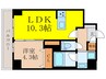 テラスレジデンス新大阪 1LDKの間取り