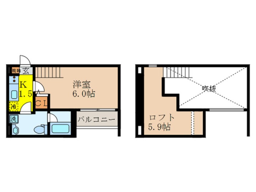 間取図 REVE 林寺