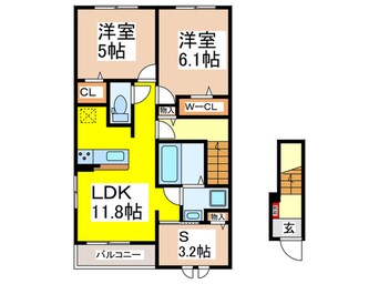 間取図 ヴィラ　ハーツデール