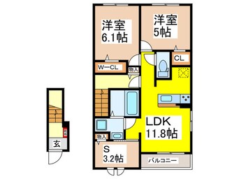間取図 ヴィラ　ハーツデール