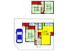 鉢塚１丁目貸家 3LDKの間取り