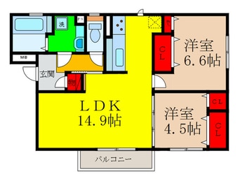 間取図 クラヴィエ