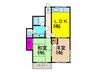 吉田マンション 2LDKの間取り