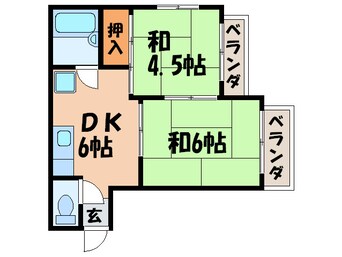 間取図 ベルメゾン中塚