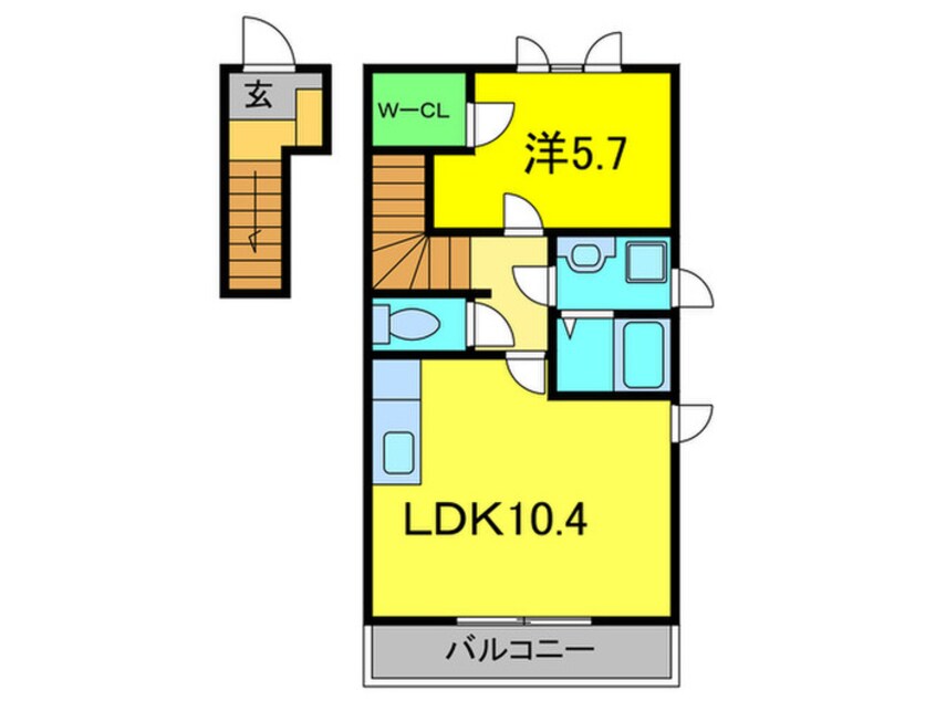 間取図 ラビアンロ－ズ