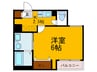 グラシアス上本町 1Kの間取り