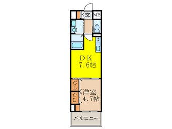 間取図 パークフラッツ新大阪