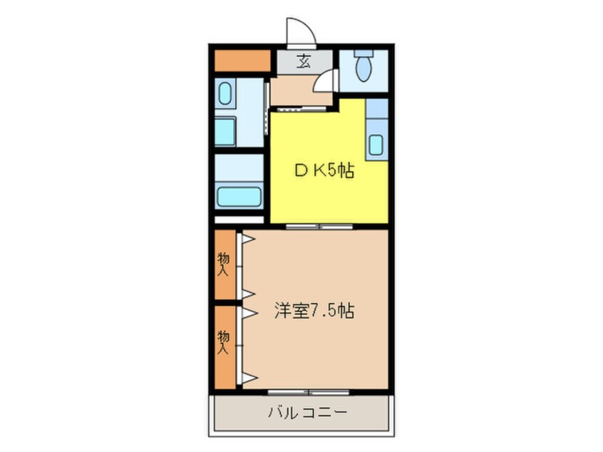 間取図 ブエナビスタ貝塚