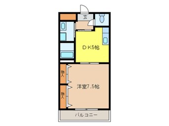 間取図 ブエナビスタ貝塚