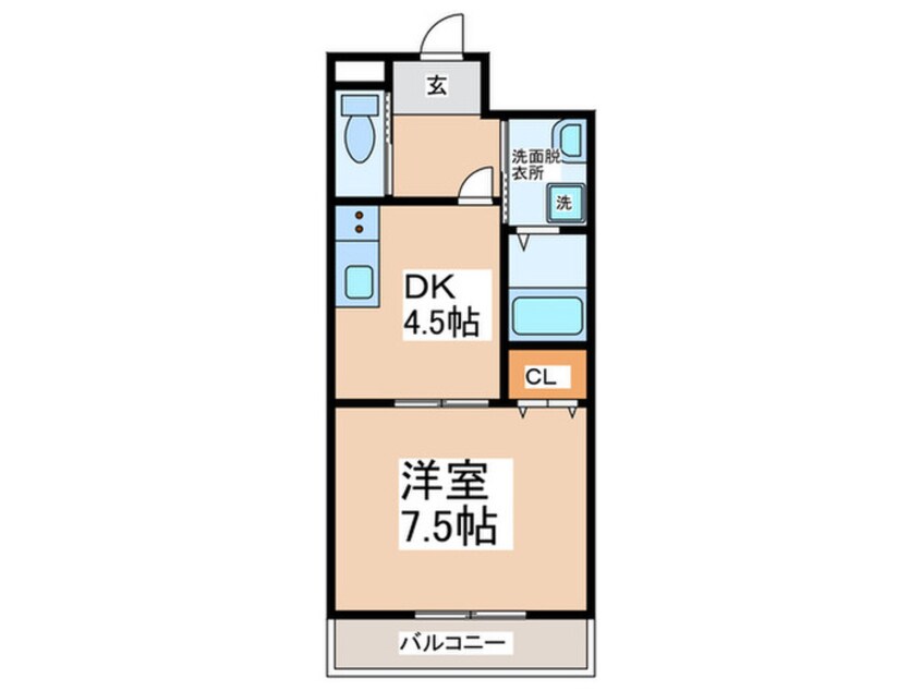 間取図 ブエナビスタ貝塚