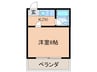 ブロ－ドウェイ一番館 1Kの間取り