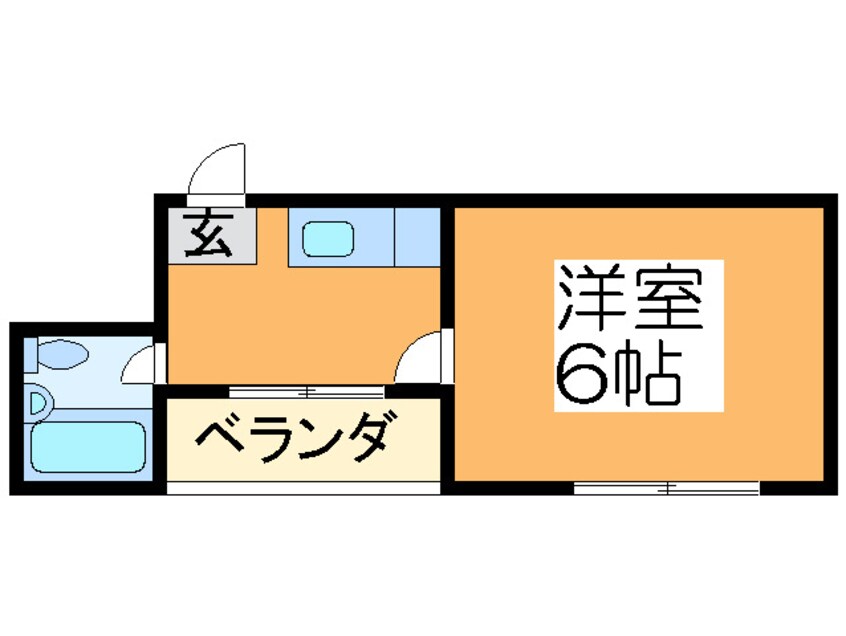 間取図 ブロ－ドウェイ一番館