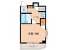 マンション南向き 1Kの間取り