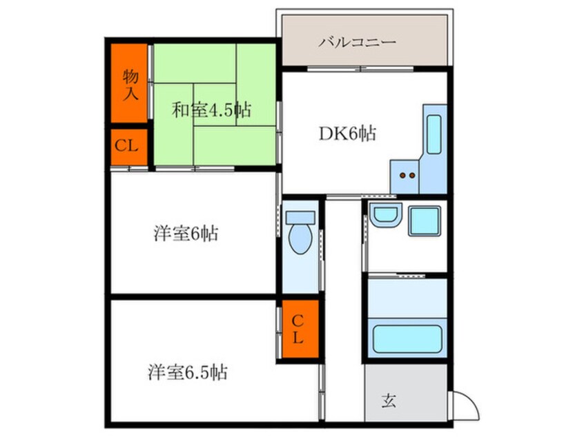 間取図 エレガンスコ－ト下鴨