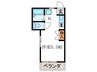 セミナーハウス北白川 1Kの間取り