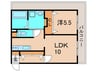 坂上マンション 1LDKの間取り