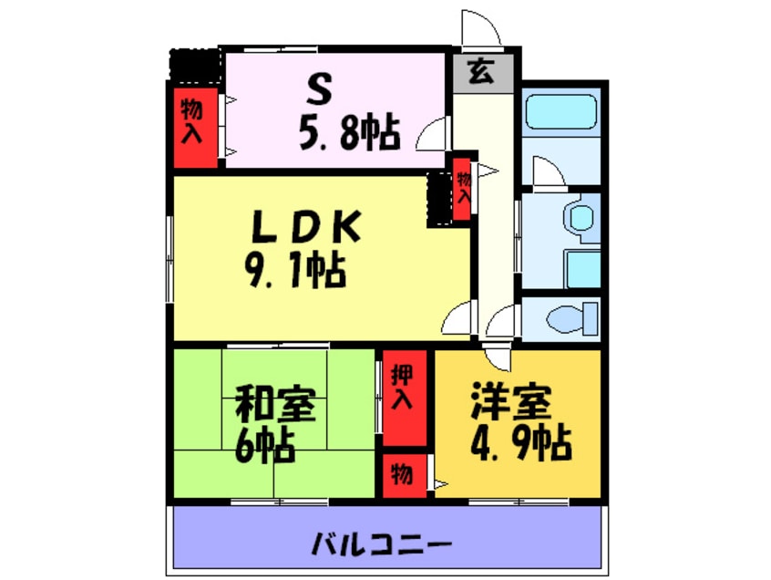 間取図 パルＯＭ