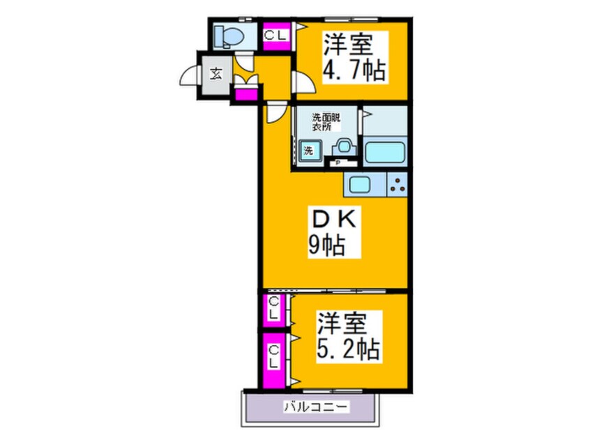 間取図 ラモーナ西堤