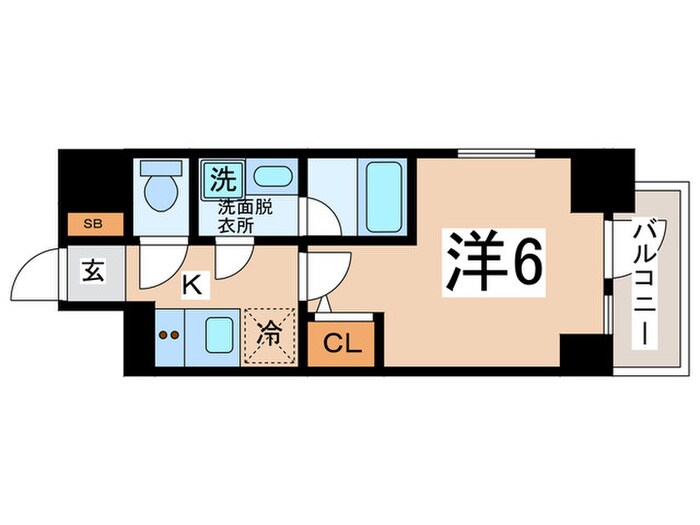 間取り図 リヴェント難波ウエスト