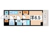 リヴェント難波ウエスト 1Kの間取り