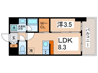 間取図 リヴェント難波ウエスト