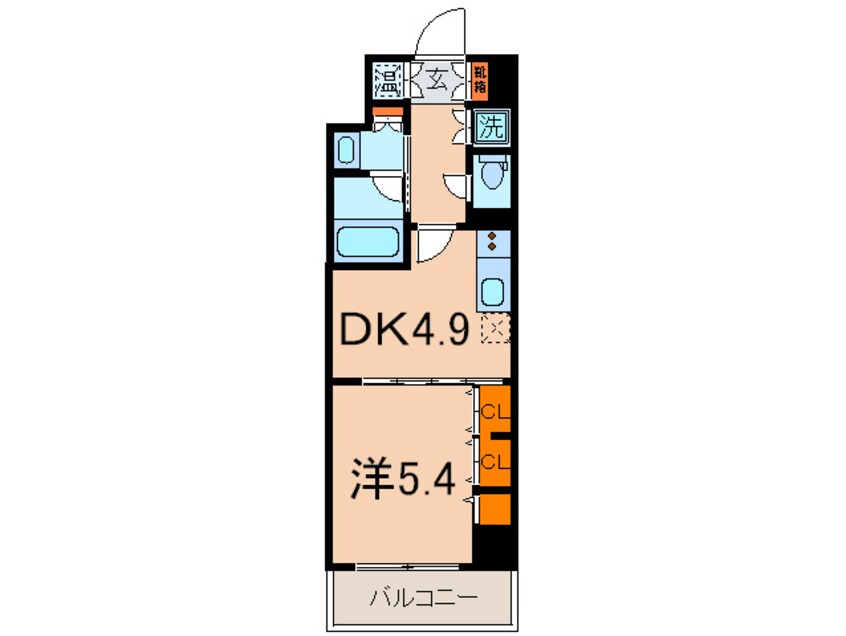 間取図 レジディア神戸磯上