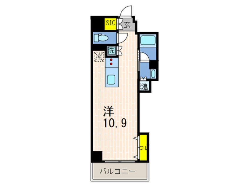 間取図 レジディア神戸磯上