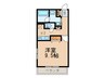 レジディア甲東園 1Kの間取り