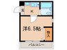 アンピエス須磨 1Kの間取り