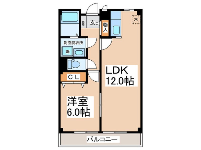 間取図 ベル･コーポ･デヌシＡ