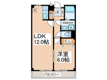 間取図 ベル･コーポ･デヌシＡ