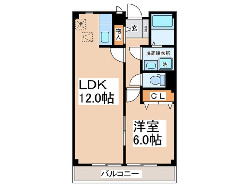 間取図 ベル･コーポ･デヌシＡ