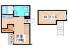 シャムロック林寺 1Rの間取り